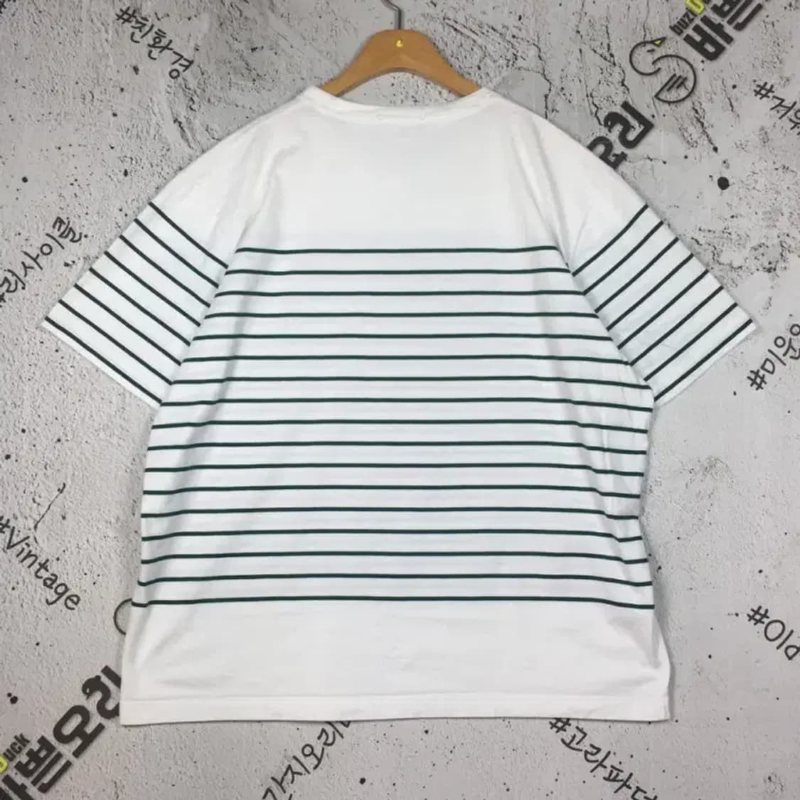 헤지스 HAZZYS 빅사이즈 반팔 티 화이트 120 1000496 상품이미지2