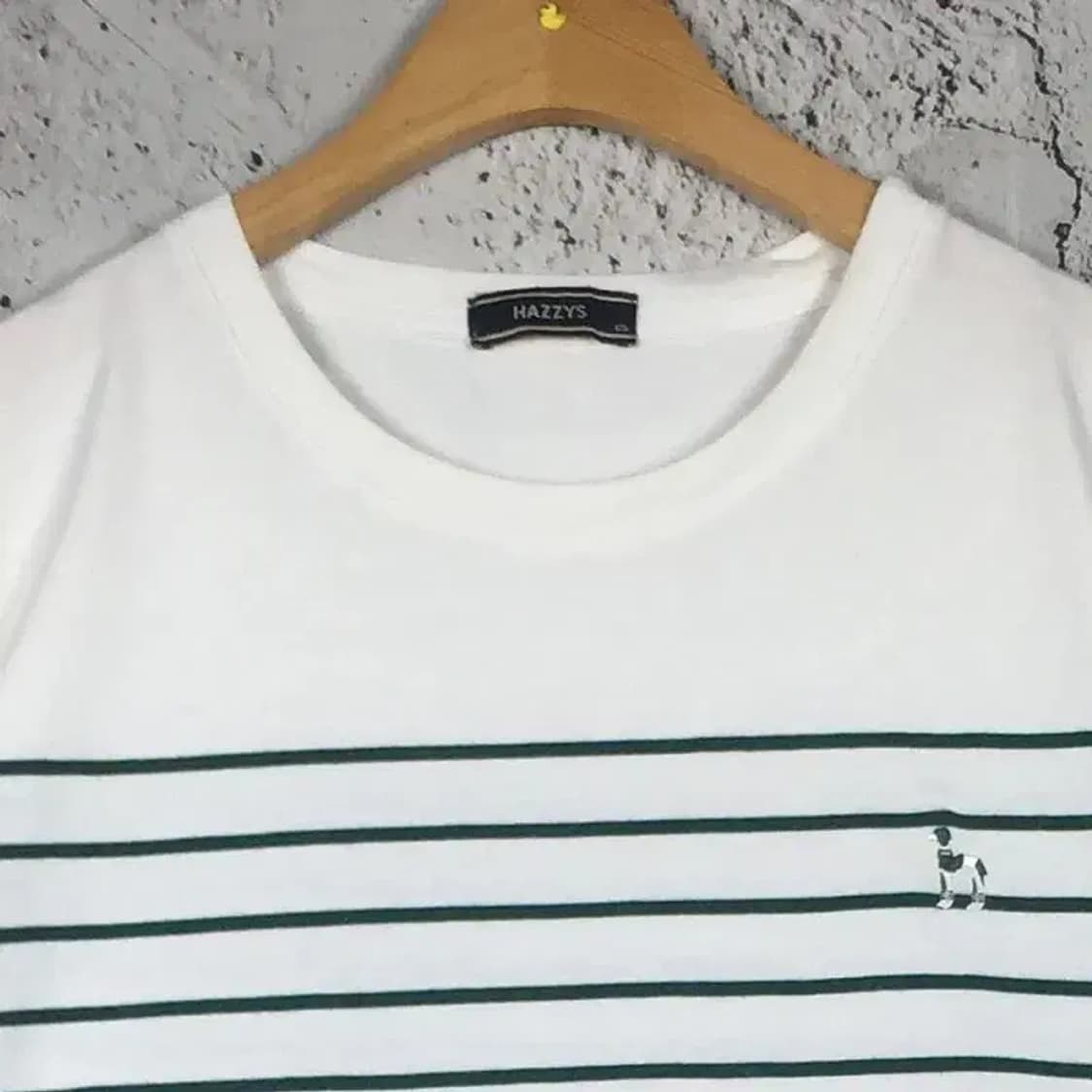 헤지스 HAZZYS 빅사이즈 반팔 티 화이트 120 1000496 상품이미지5