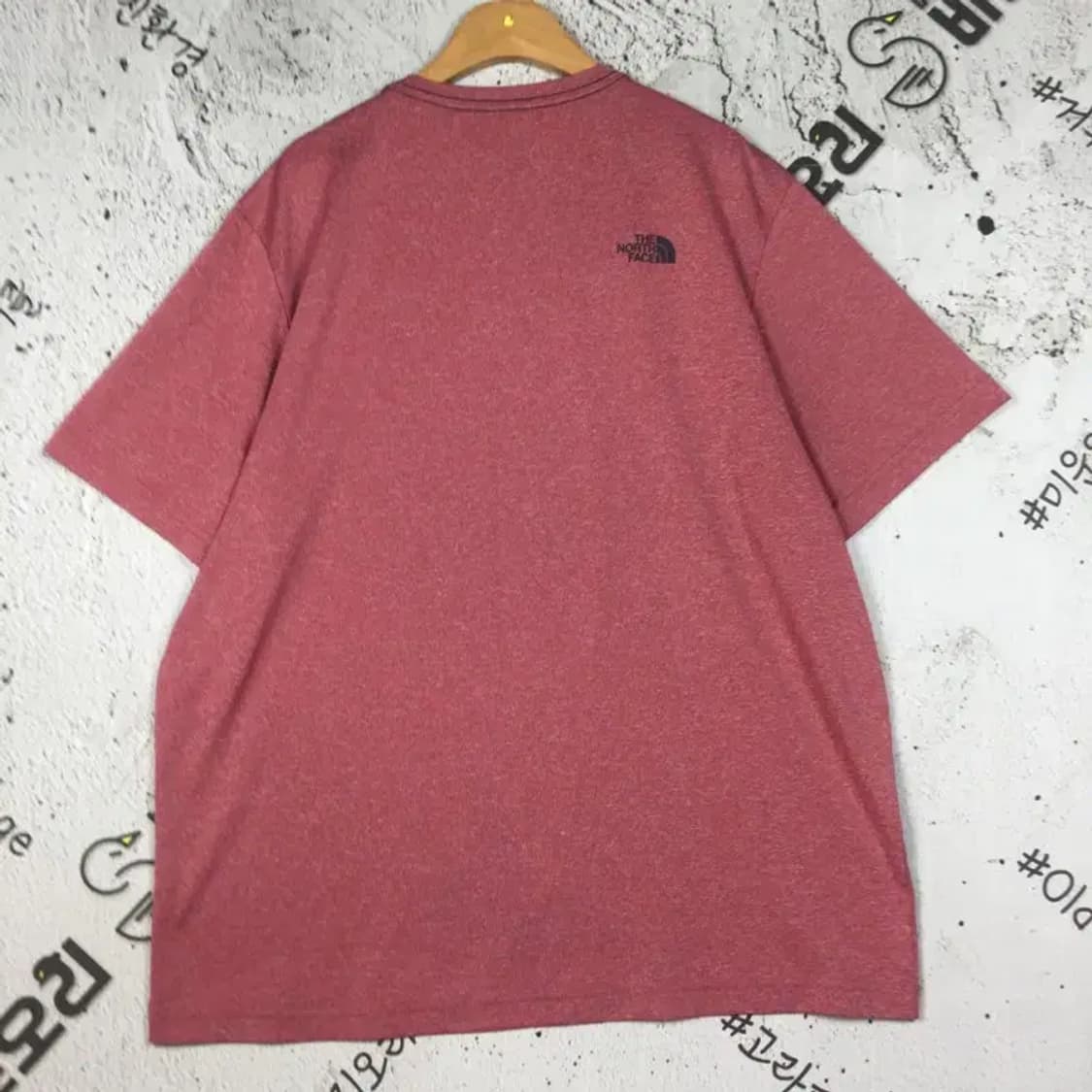 노스페이스 기능성 레귤러핏 반팔 멜란지 레드 XXL 1000497 상품이미지2