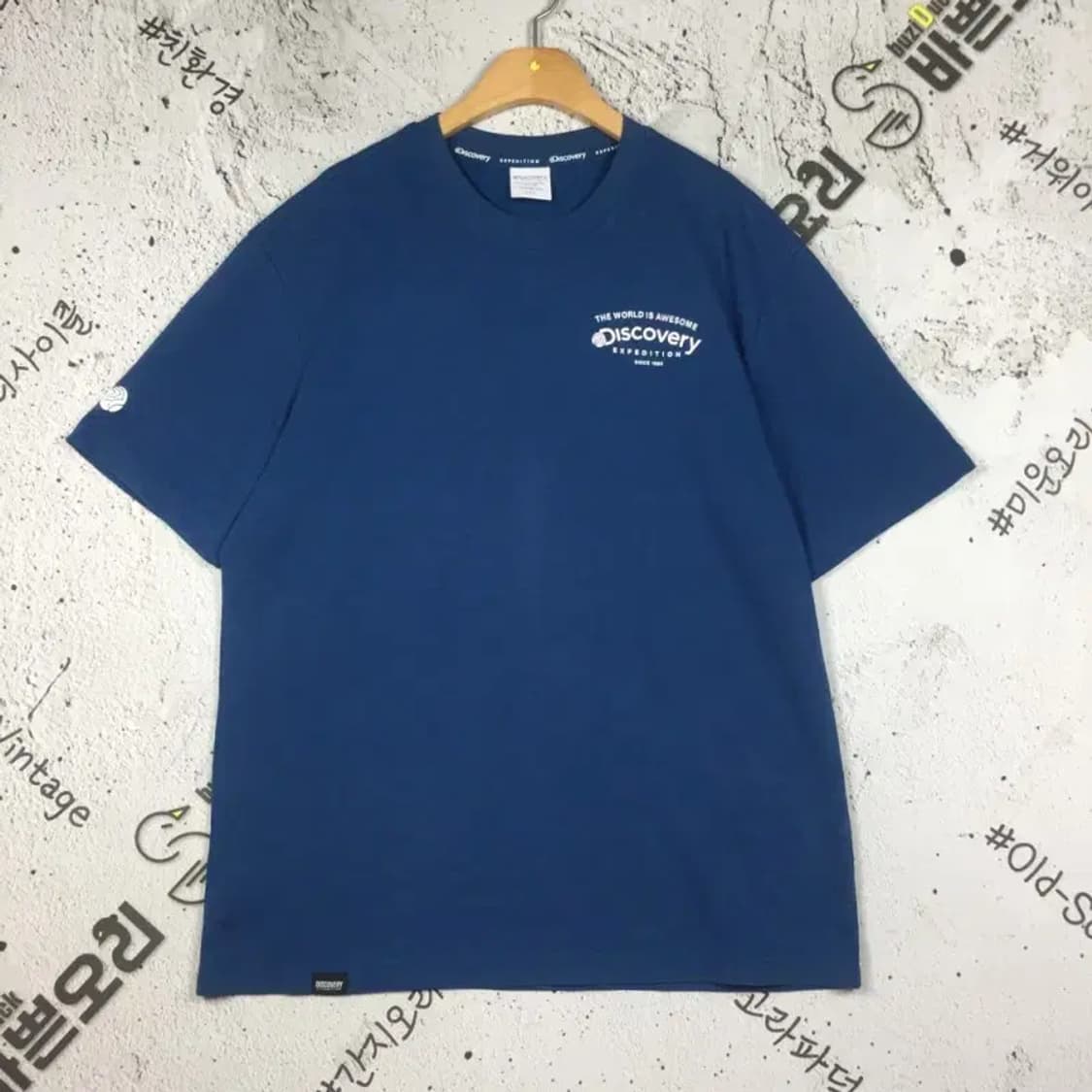 디스커버리 DISCOVERY  반팔 티 네이비 90 1000498 상품이미지1