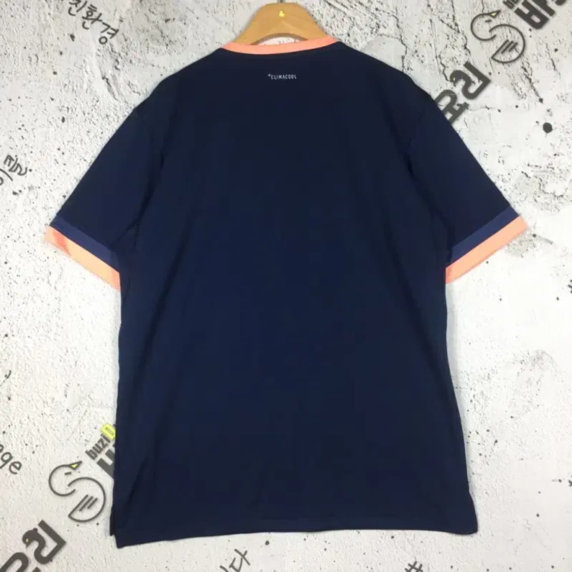 아디다스 기능성 클럽3 스트라이프티 반팔 티 네이비 L 1000499 상품이미지2