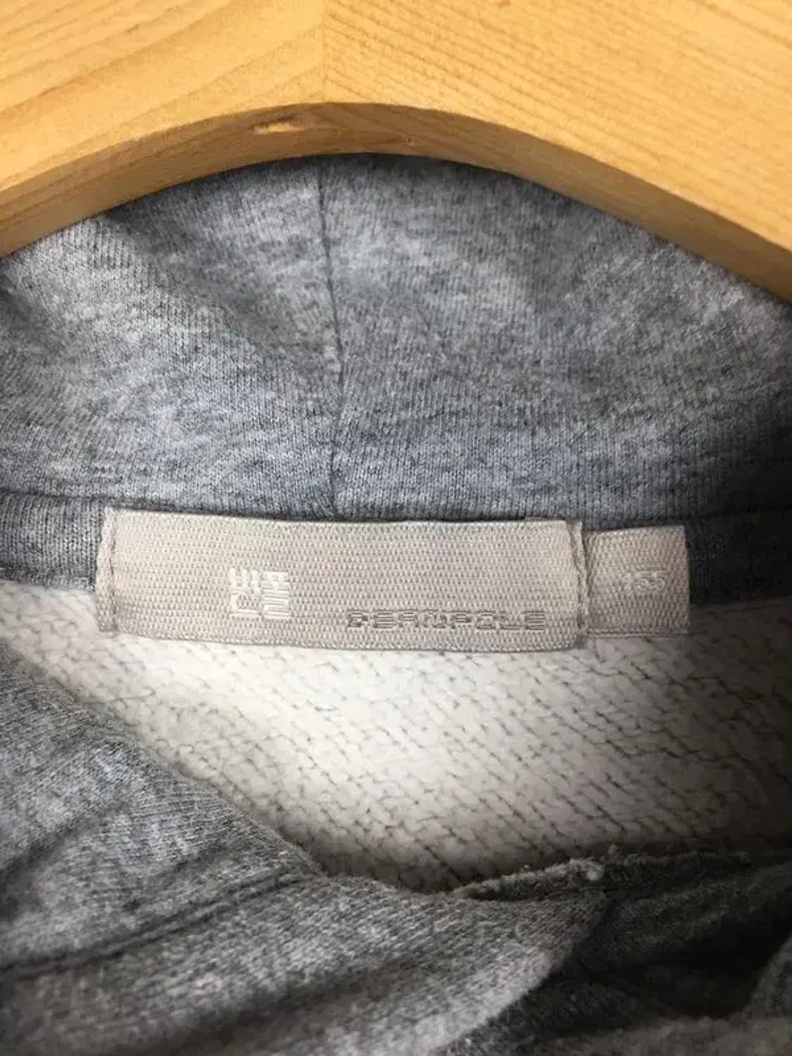 빈폴 BEANPOLE 기모 여성 후드티 그레이 S(155) 2300199 상품이미지8