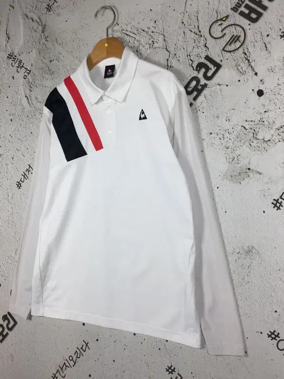 르꼬끄 기능성 플래그 폴로 골프 긴팔 화이트 95 2100146 상품이미지4