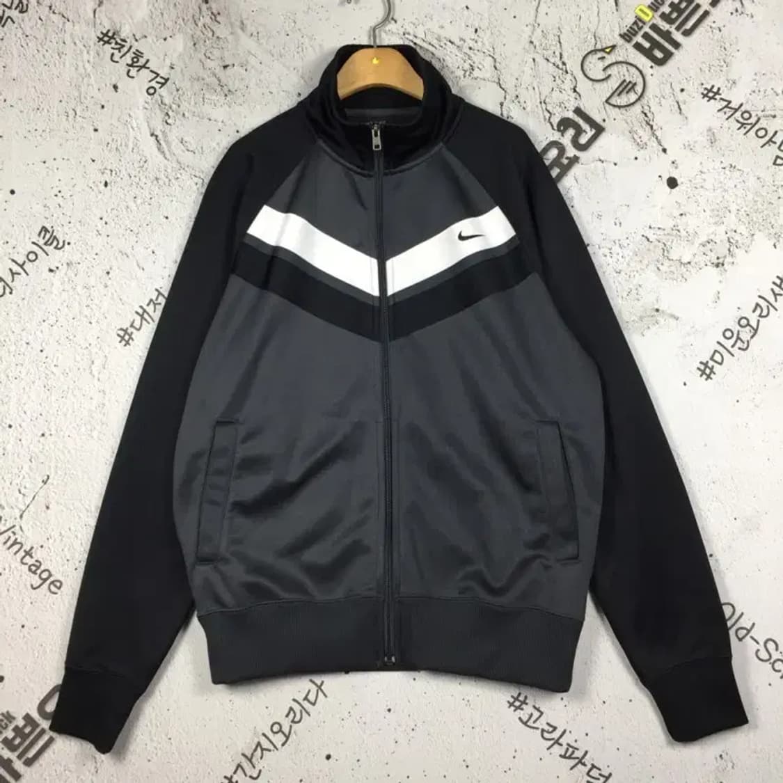 나이키 NIKE V라인 져지 집업 자켓 블랙 XL 3100247 상품이미지1