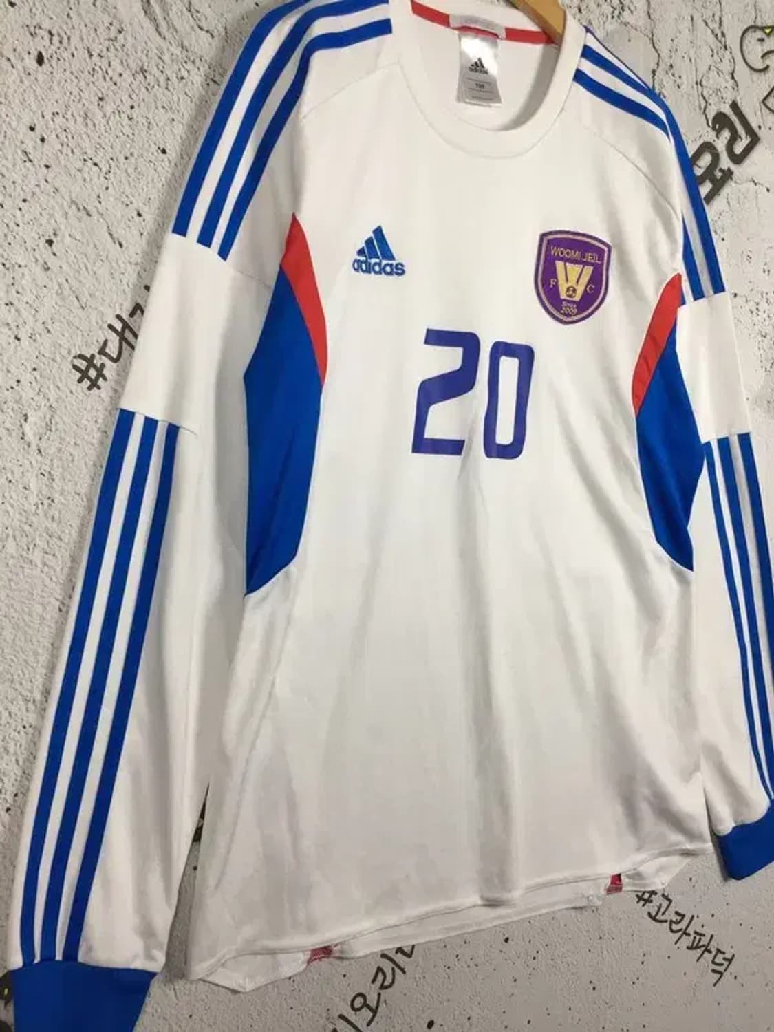 아디다스 우미제일FC 축구 유니폼 긴팔 티 화이트 100 2100144 상품이미지4