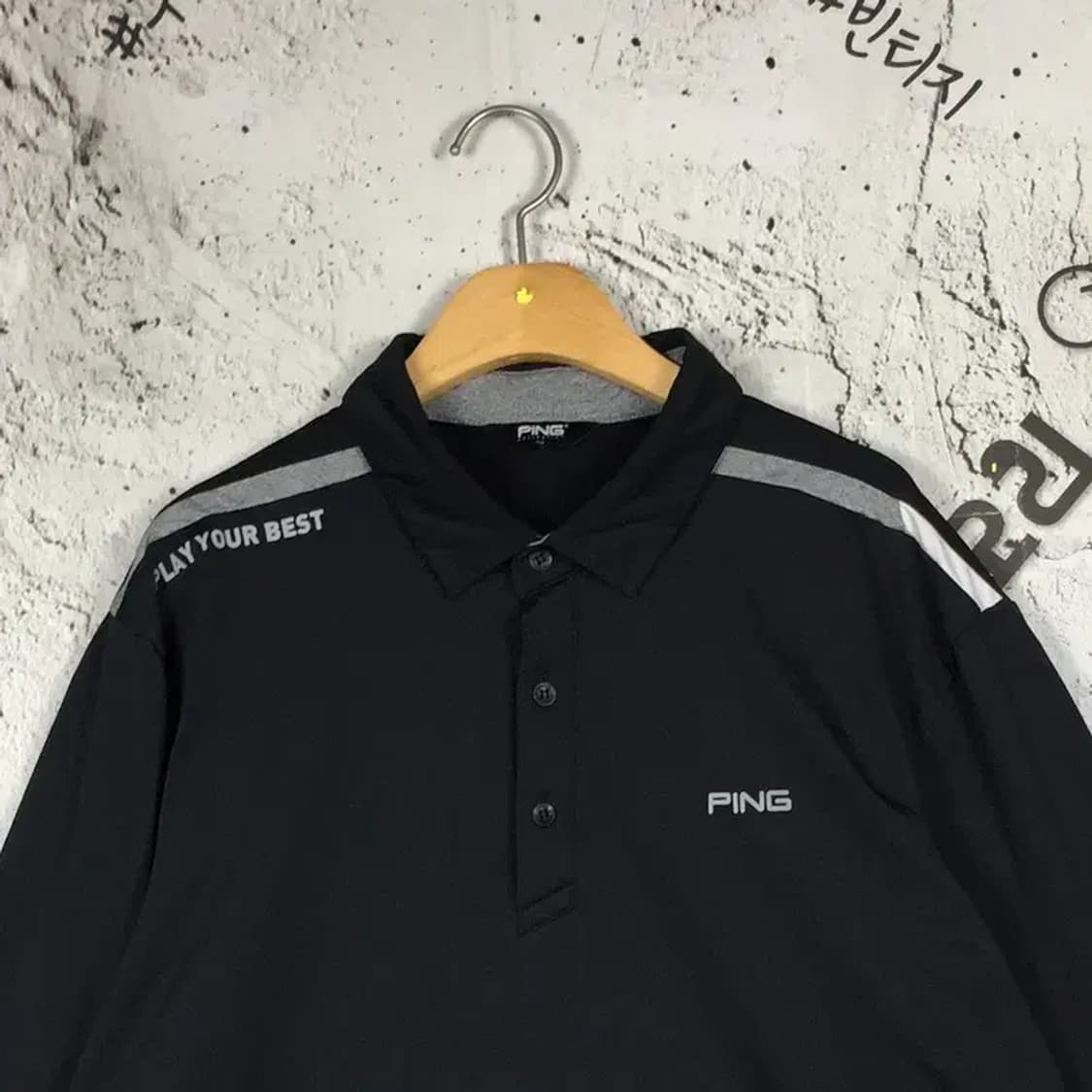 핑 컬렉션 기능성 골프 카라 긴팔 티 블랙 110 2100148 상품이미지5