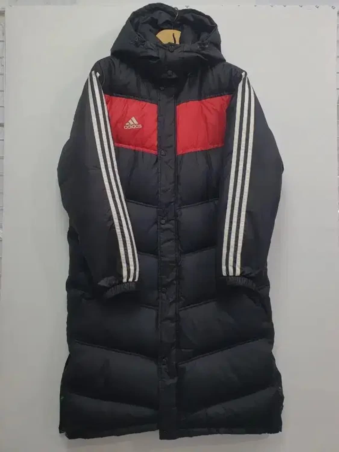 아디다스 레드블랙 삼선 다운 롱패딩 ㅡ3180 상품이미지2