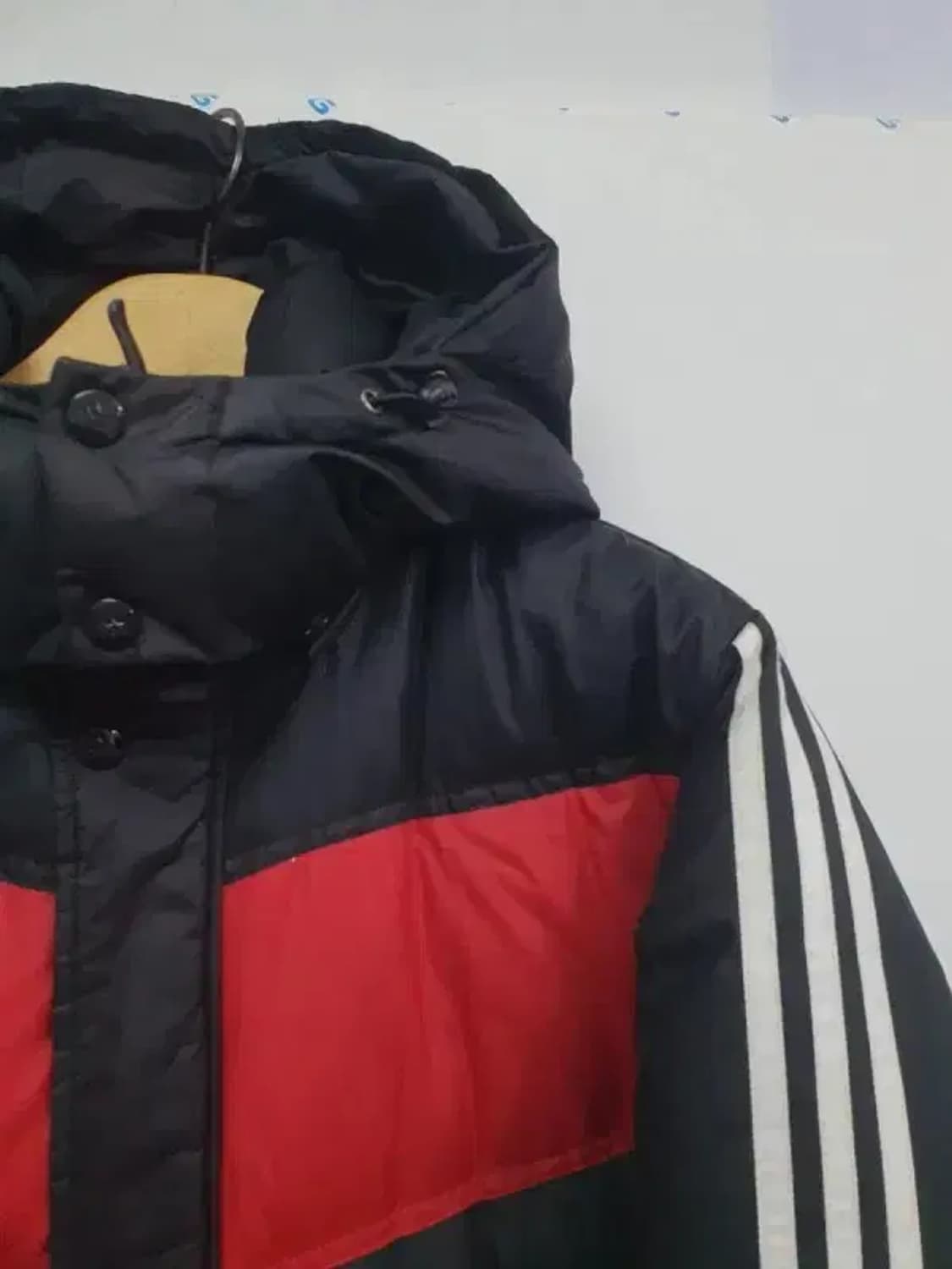 아디다스 레드블랙 삼선 다운 롱패딩 ㅡ3180 상품이미지5