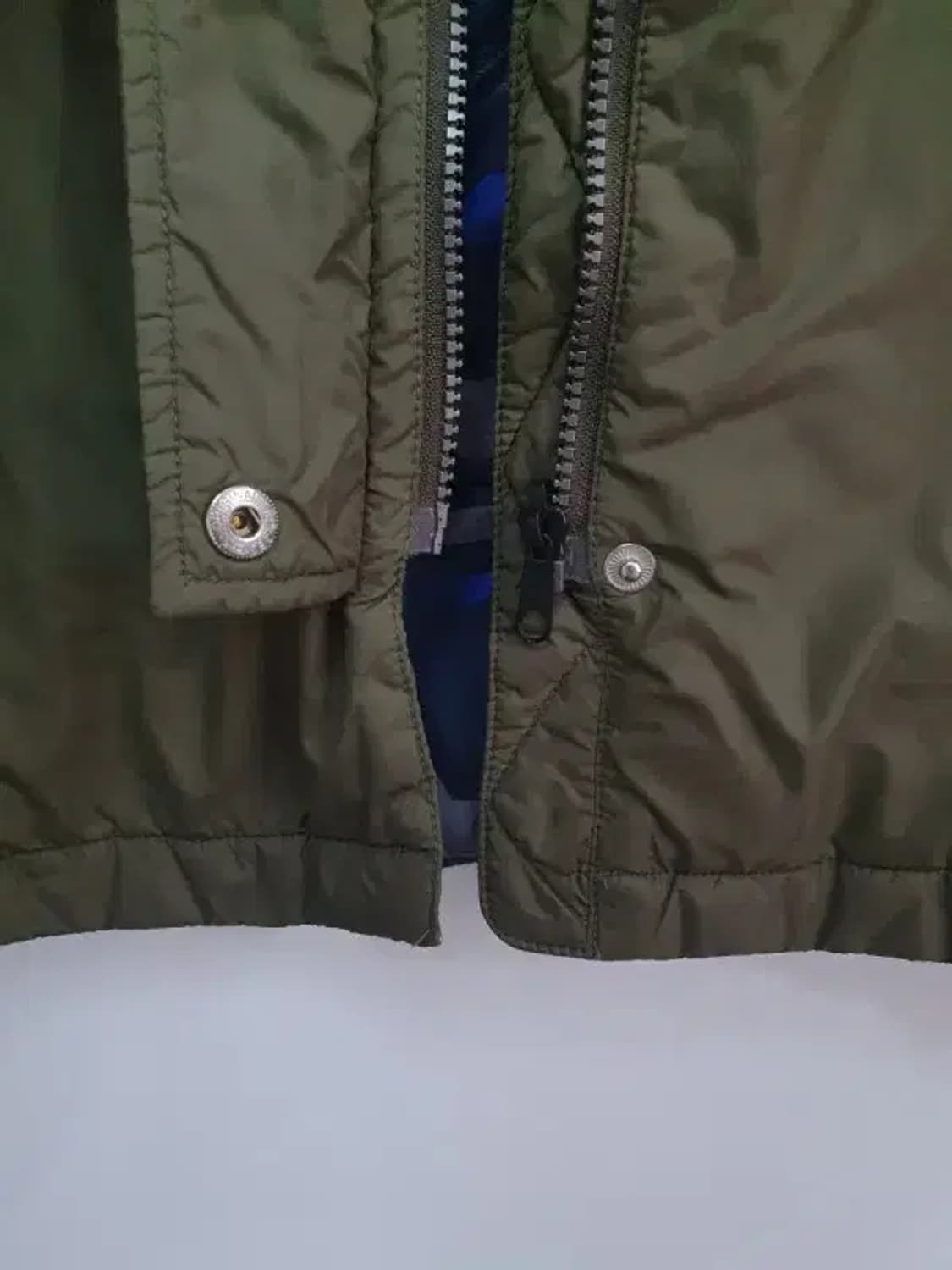 타미 폴리 코튼 혼방 하프 블루종 야상점퍼 자켓 ㅡ3157 상품이미지9