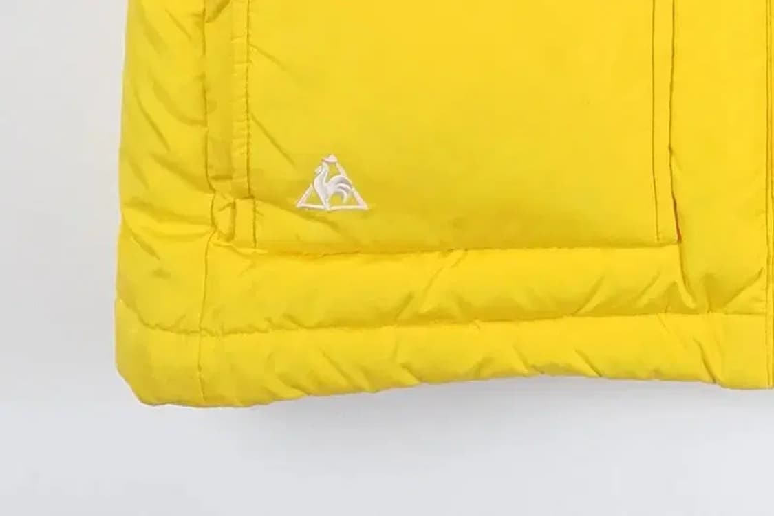 르꼬끄 LECOQ SPORTIF 덕다운 패딩 조끼 옐로우 3400037 상품이미지6