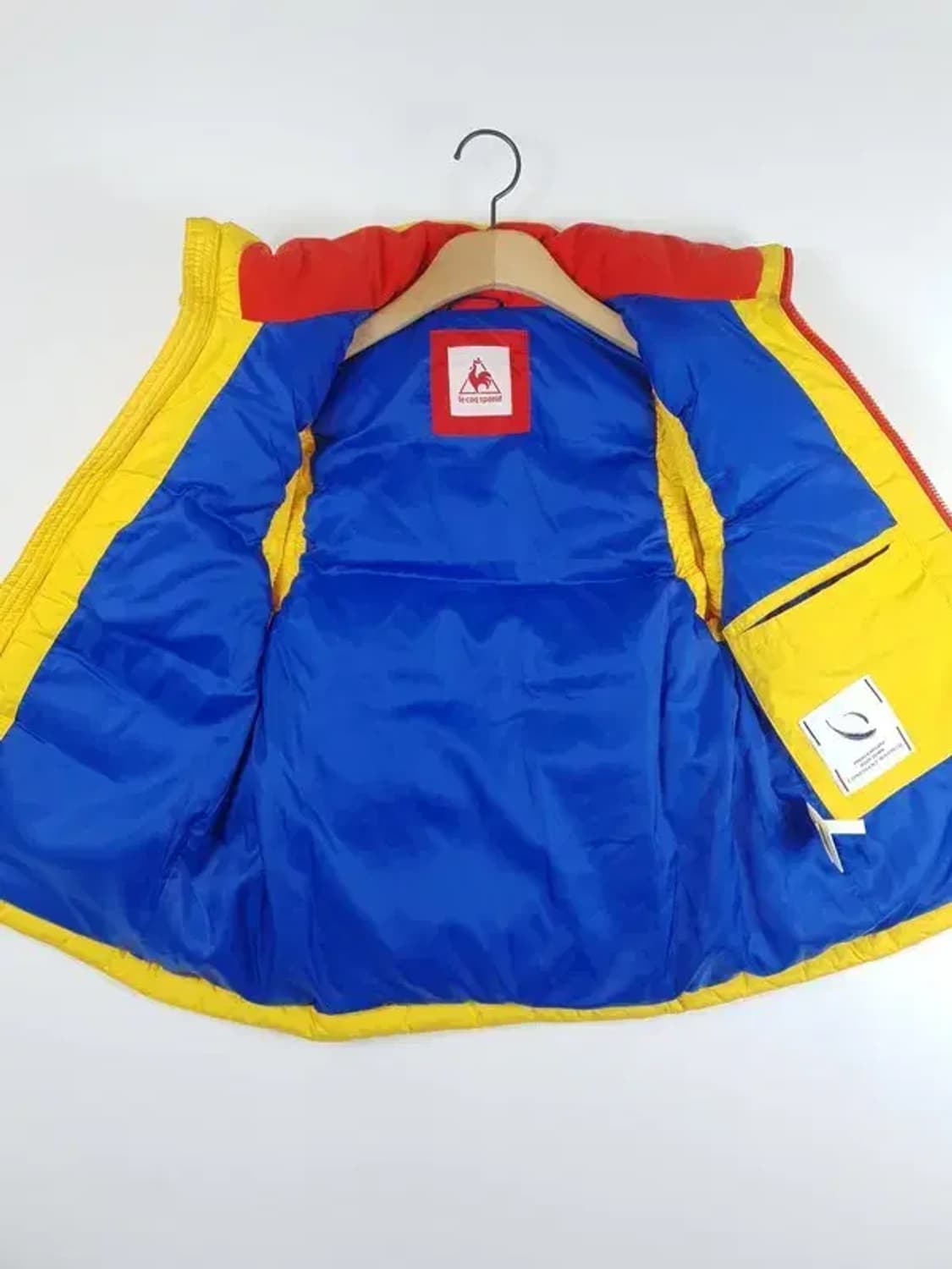 르꼬끄 LECOQ SPORTIF 덕다운 패딩 조끼 옐로우 3400037 상품이미지7