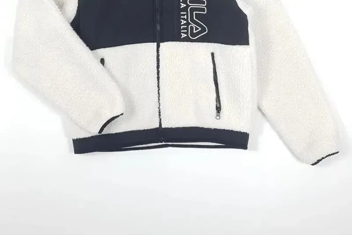 필라 FILA 프린팅 후리스 뽀글이 팝콘자켓 화이트 3400051 상품이미지4