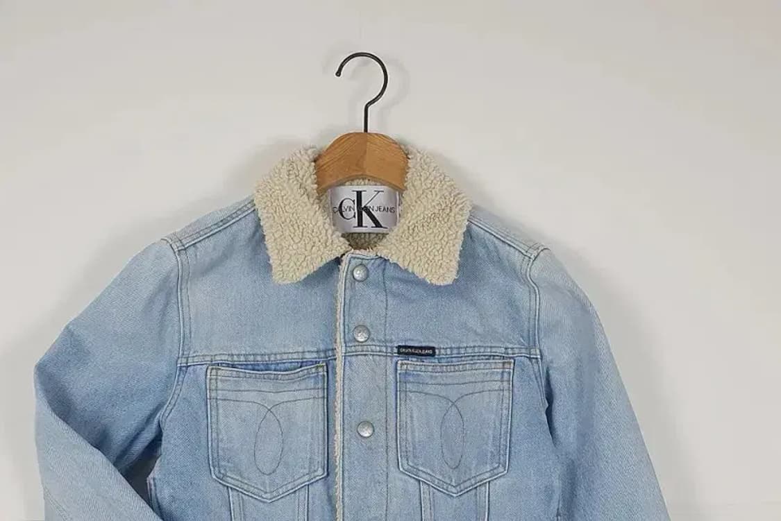 캘빈클라인 CALVIN KLEIN 데님 자켓 라이트 블루 3400054 상품이미지3