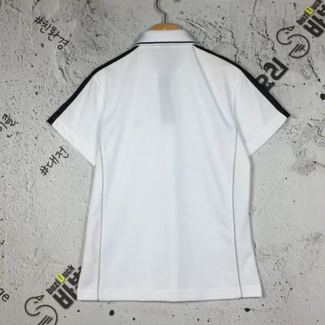 [새상품] 르까프 여성 기능성 반팔 카라티 화이트 95 1000501 상품이미지2