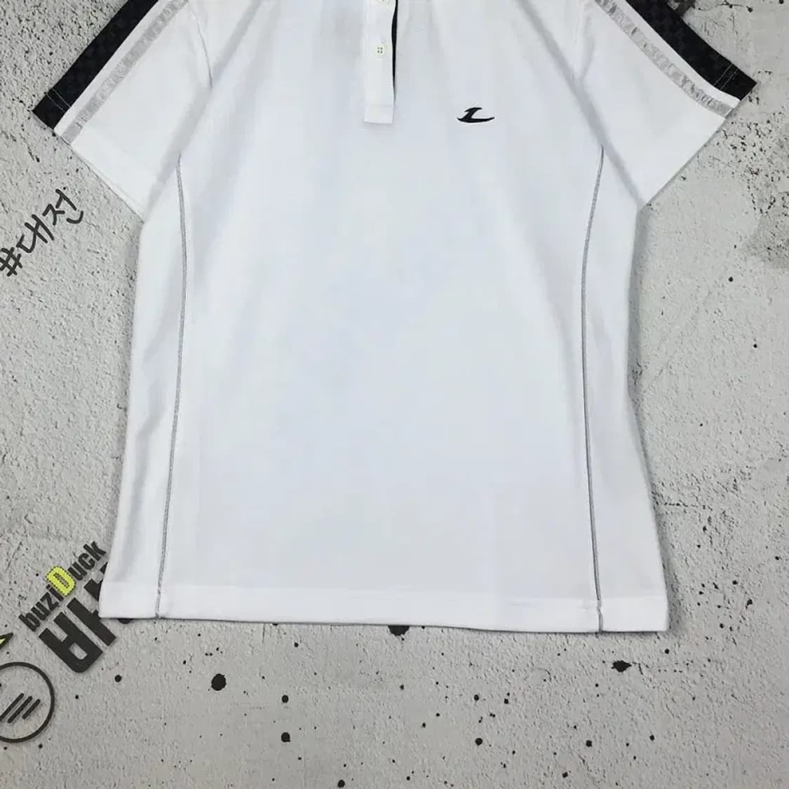 [새상품] 르까프 여성 기능성 반팔 카라티 화이트 95 1000501 상품이미지5