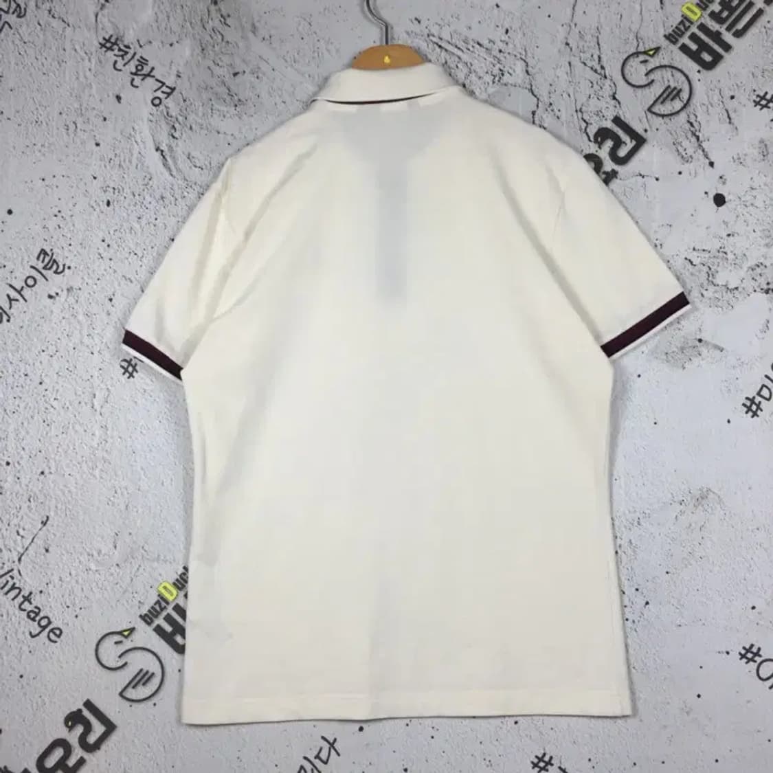 헤지스 HAZZYS 골프 반팔 카라티 크림 100 1000502 상품이미지2