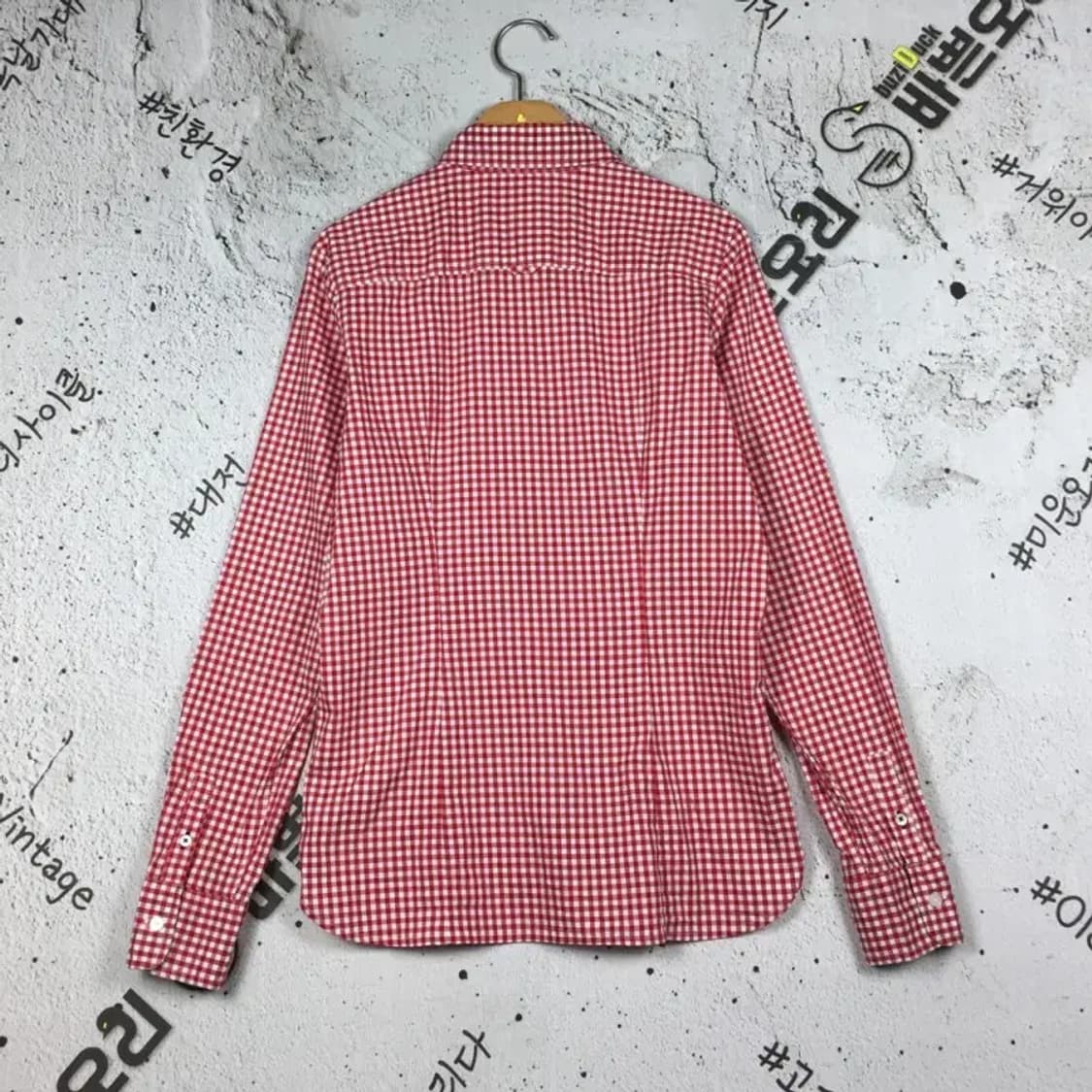 타미힐피거 TOMMY 여성 셔츠 레드 깅엄체크 95 1100333 상품이미지2