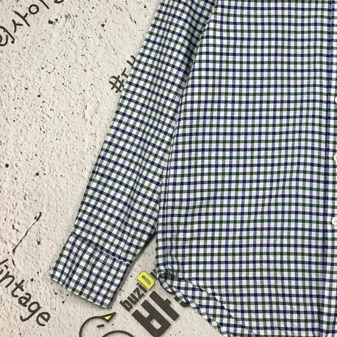 랄프로렌 여성 긴팔 셔츠 블루그린 깅엄 12(150/76) 1100334 상품이미지5