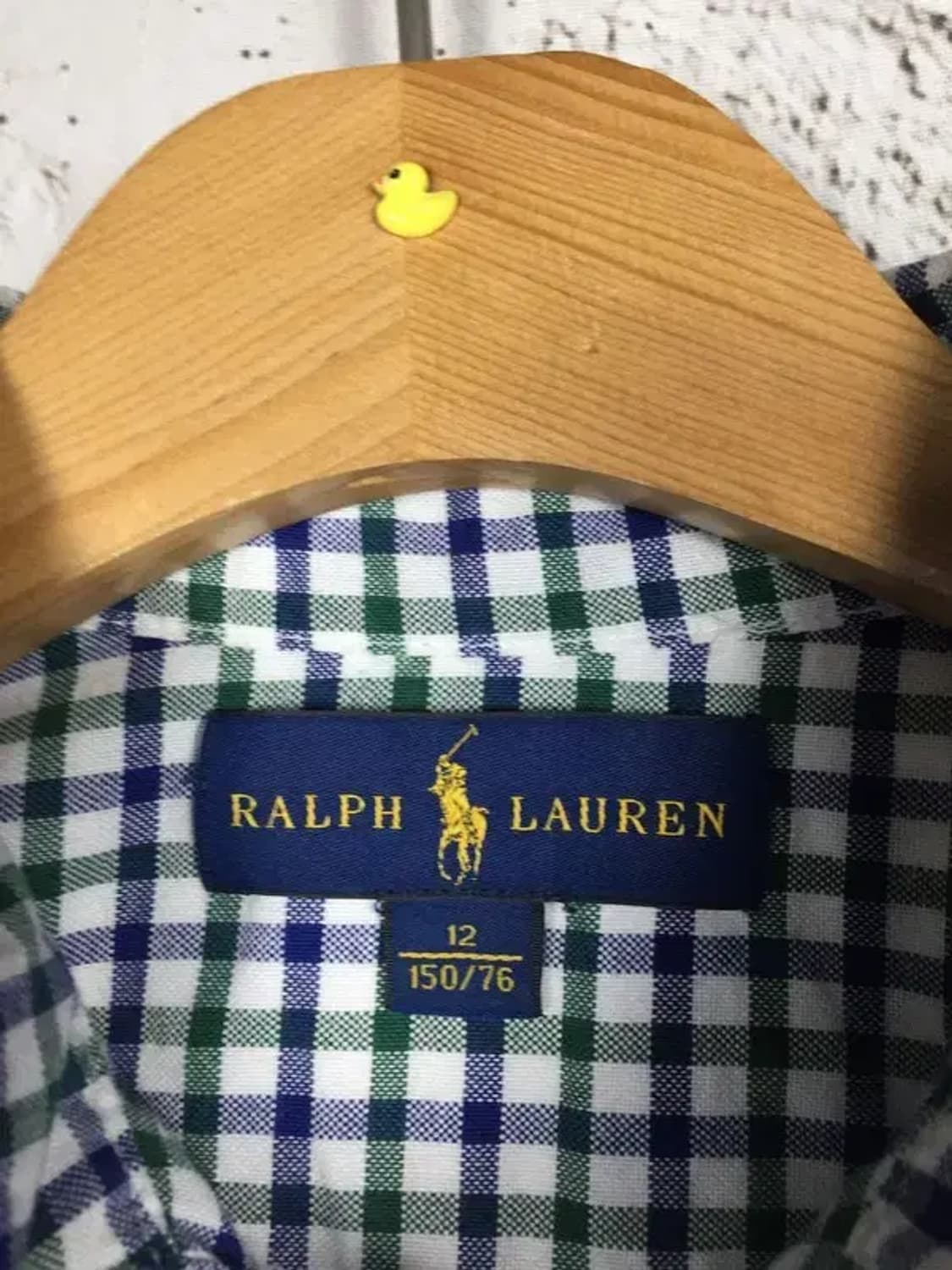 랄프로렌 여성 긴팔 셔츠 블루그린 깅엄 12(150/76) 1100334 상품이미지7