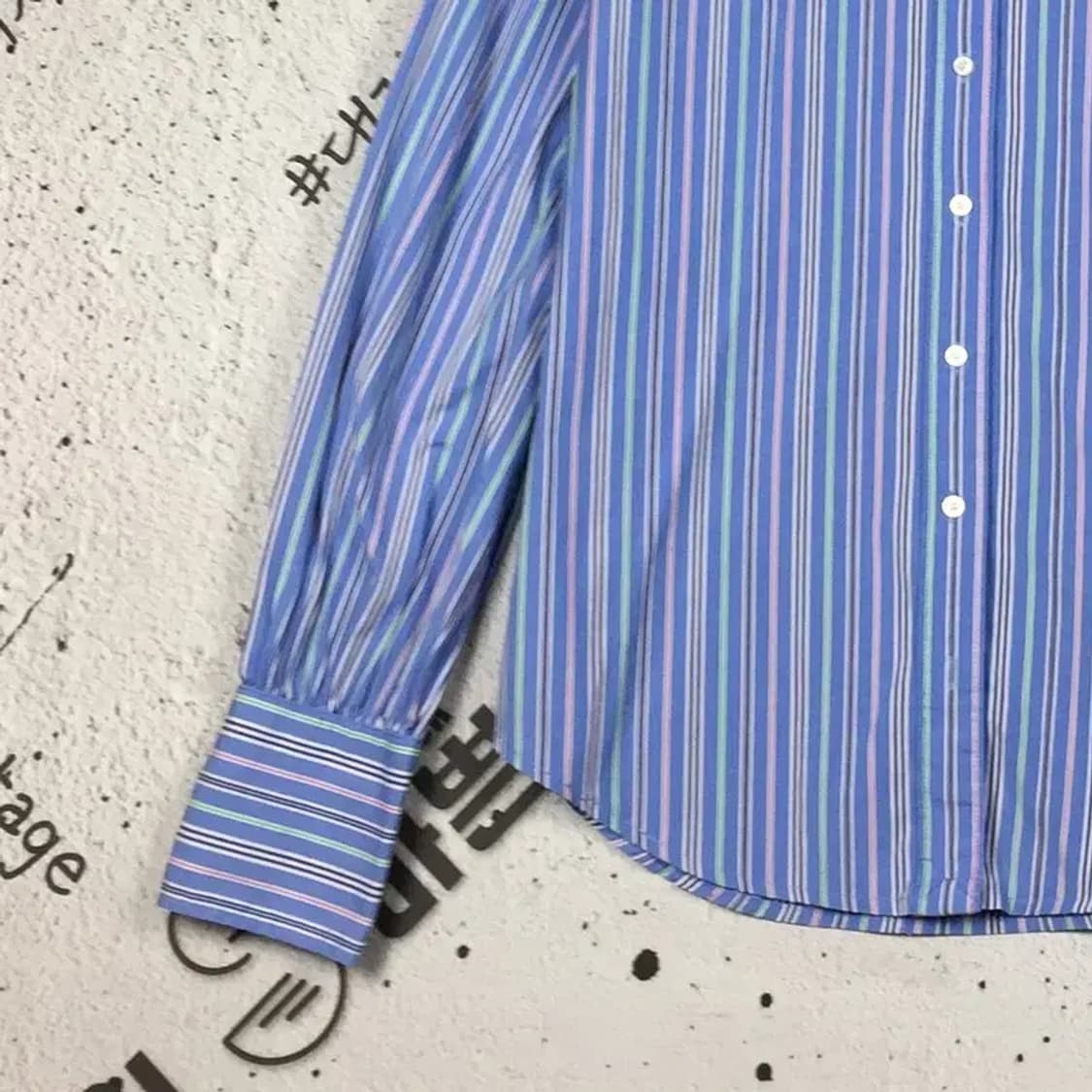 랄프로렌 여성 스트라이프 긴팔 셔츠 블루 S(14) 1100338 상품이미지6