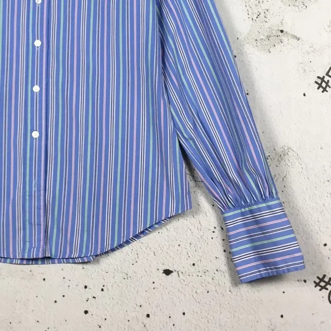 랄프로렌 여성 스트라이프 긴팔 셔츠 블루 S(14) 1100338 상품이미지7