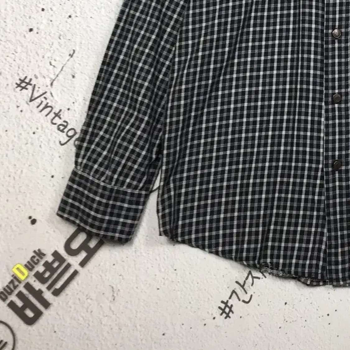 리바이스 LEVI'S 긴팔 셔츠 블랙 세퍼드체크 105 1100335 상품이미지6