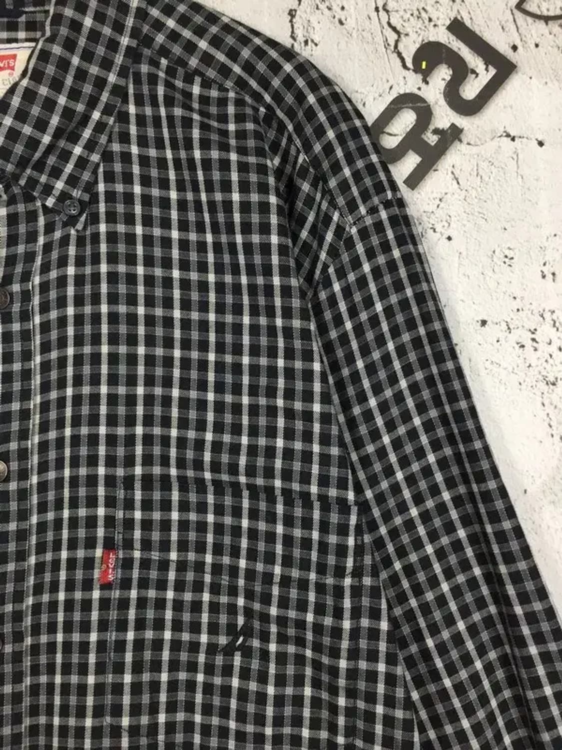 리바이스 LEVI'S 긴팔 셔츠 블랙 세퍼드체크 105 1100335 상품이미지8