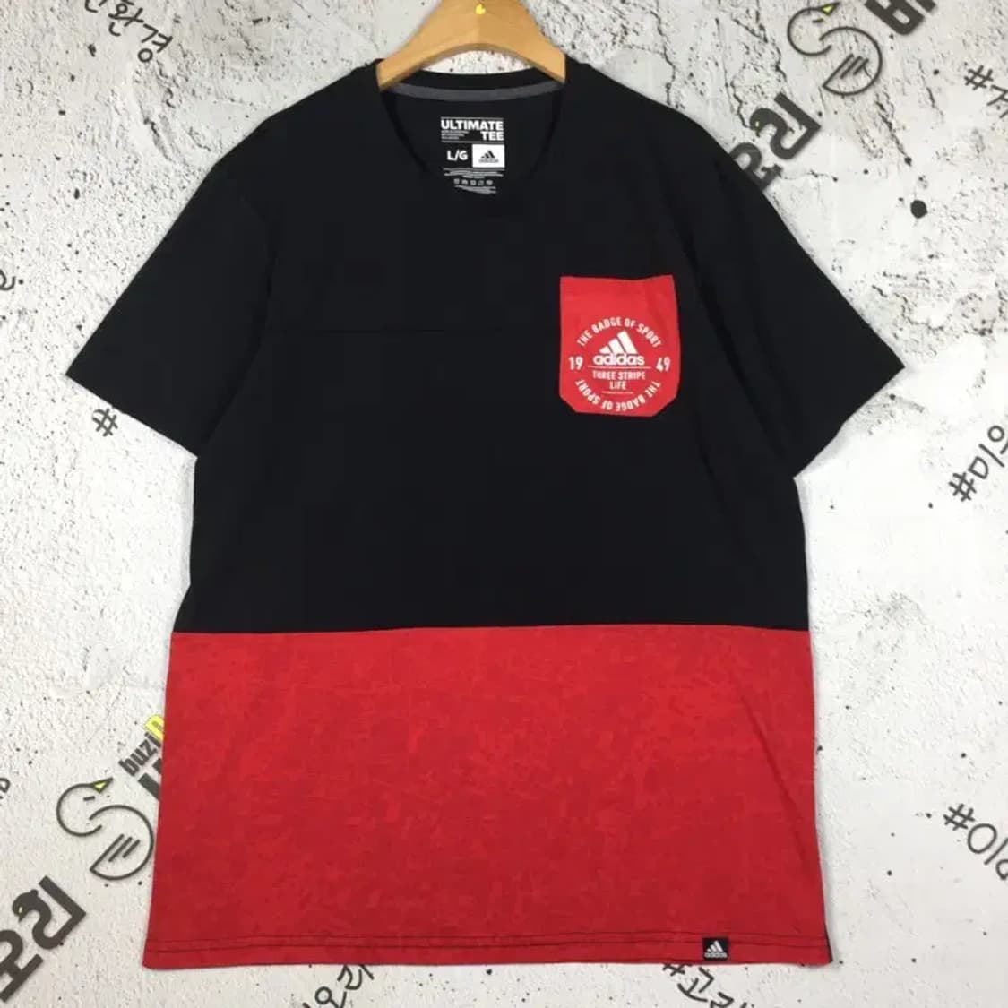 아디다스 퍼포먼스 얼티메이트 라운드 포켓 반팔 티 블랙 L 1000504 상품이미지1