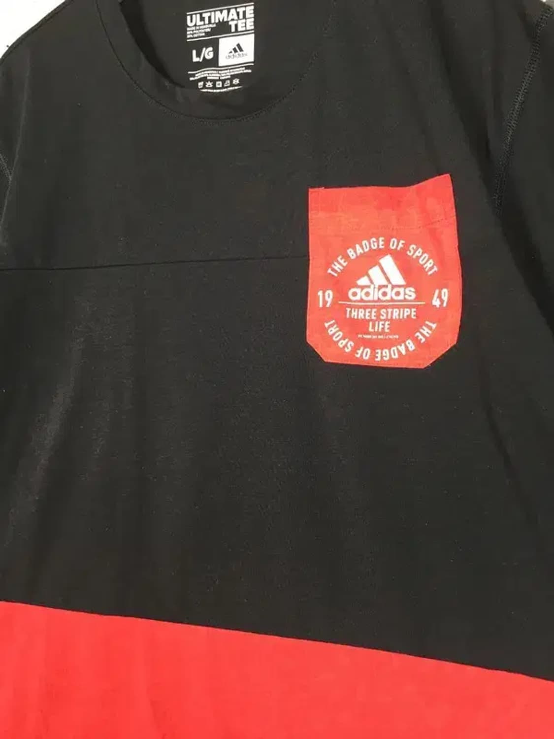 아디다스 퍼포먼스 얼티메이트 라운드 포켓 반팔 티 블랙 L 1000504 상품이미지8