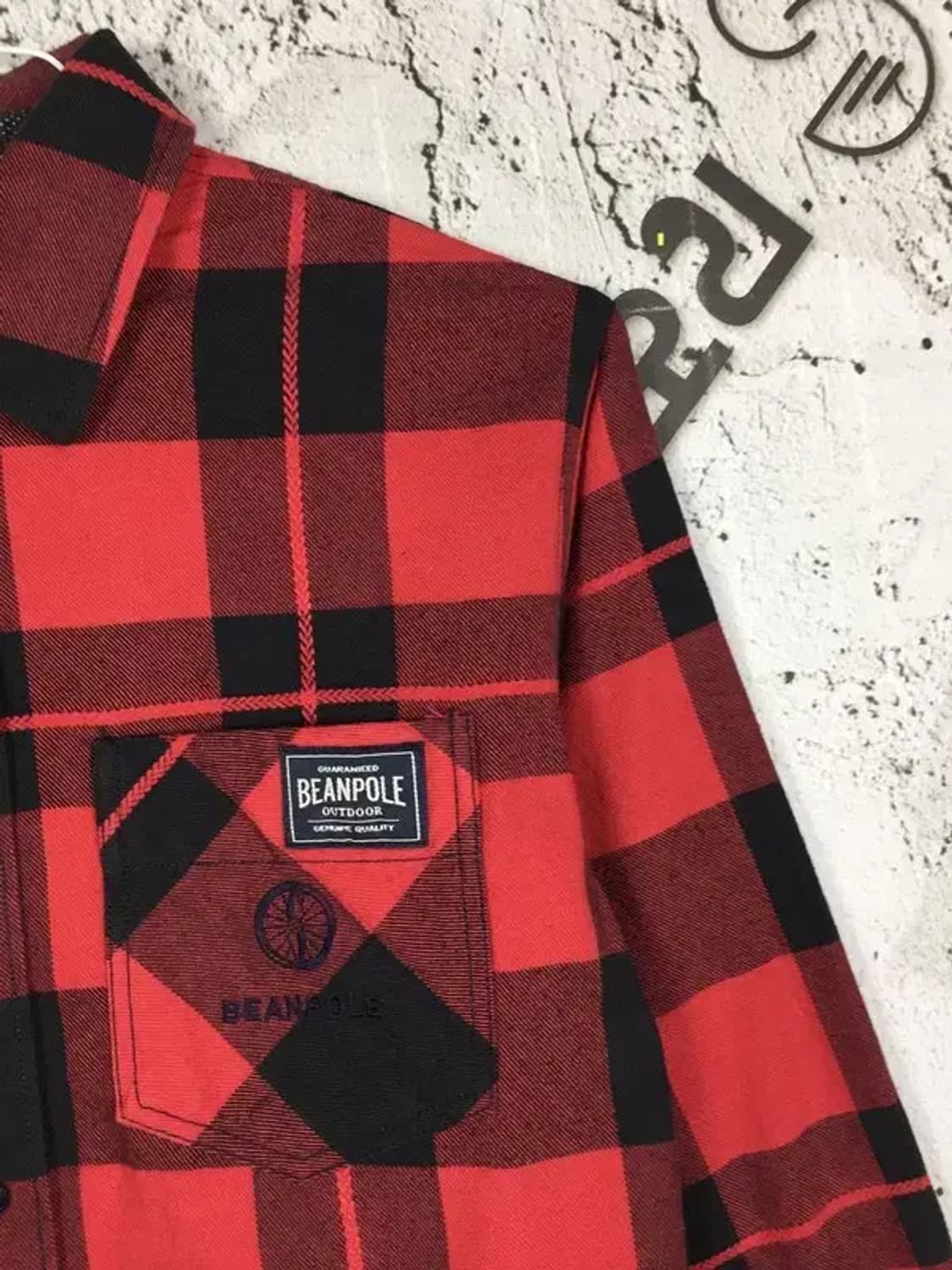 빈폴 아웃도어 도톰 포켓 셔츠 긴팔 레드 타탄 95 1100336 상품이미지5