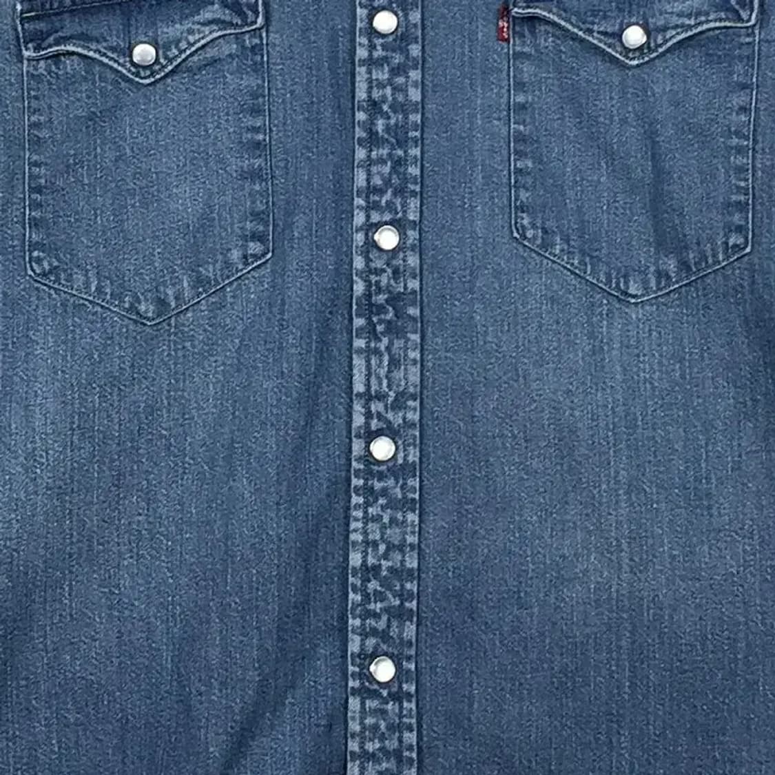 리바이스 LEVI'S 웨스턴 데님 셔츠 중청 XL 1100337 상품이미지5