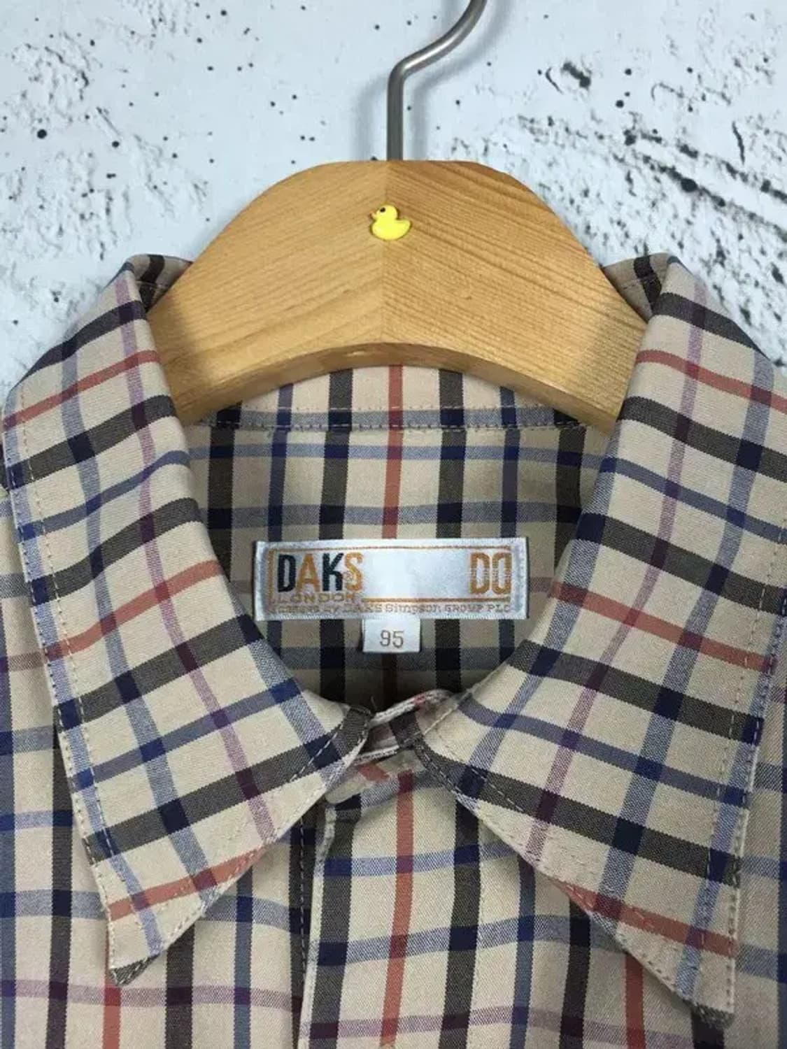 닥스 런던 셔츠 베이지 건클럽 클래식 체크 95 1100339 상품이미지6
