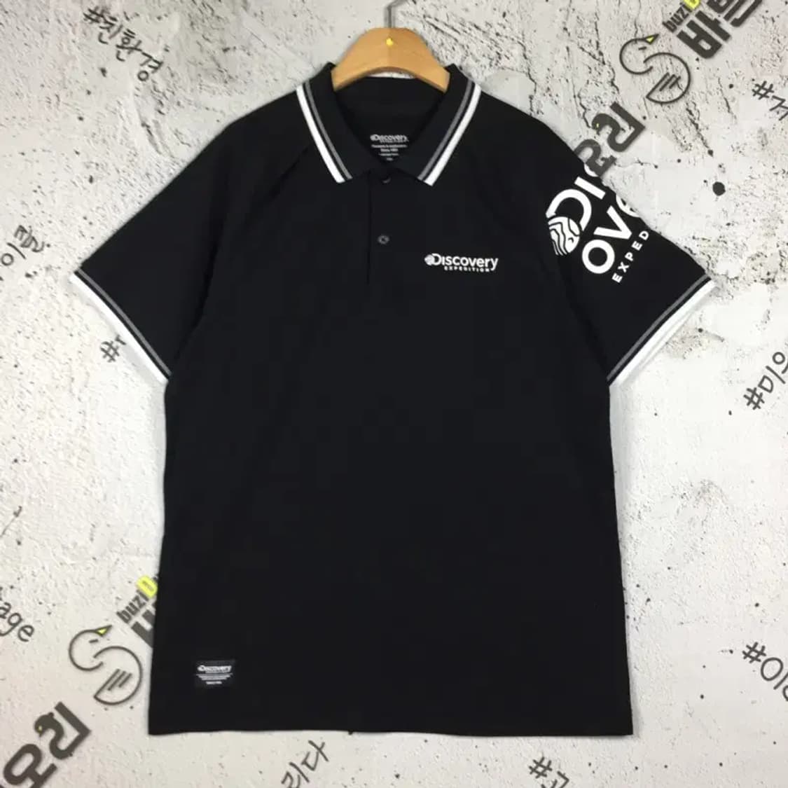 디스커버리 기능성 에버스 폴로 반팔 카라티 블랙 100 1000507 상품이미지1