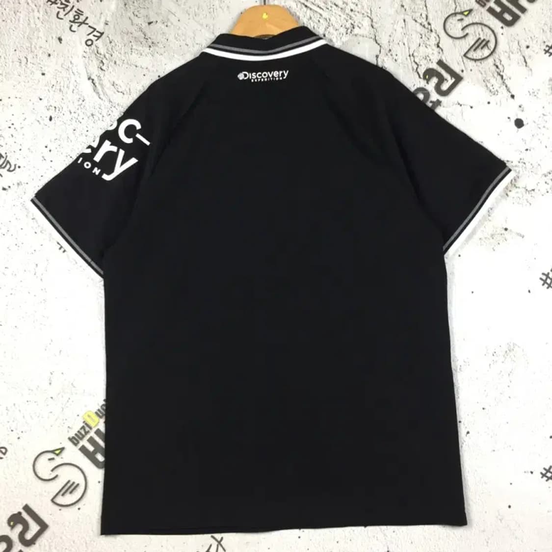 디스커버리 기능성 에버스 폴로 반팔 카라티 블랙 100 1000507 상품이미지2