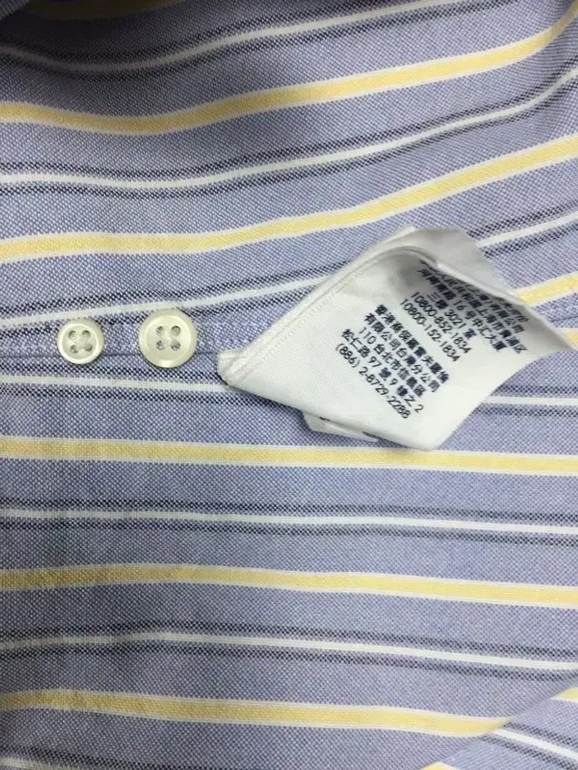 랄프로렌 컬러포니 반팔 셔츠 라이트 블루 스트라이프 M 1100341 상품이미지10