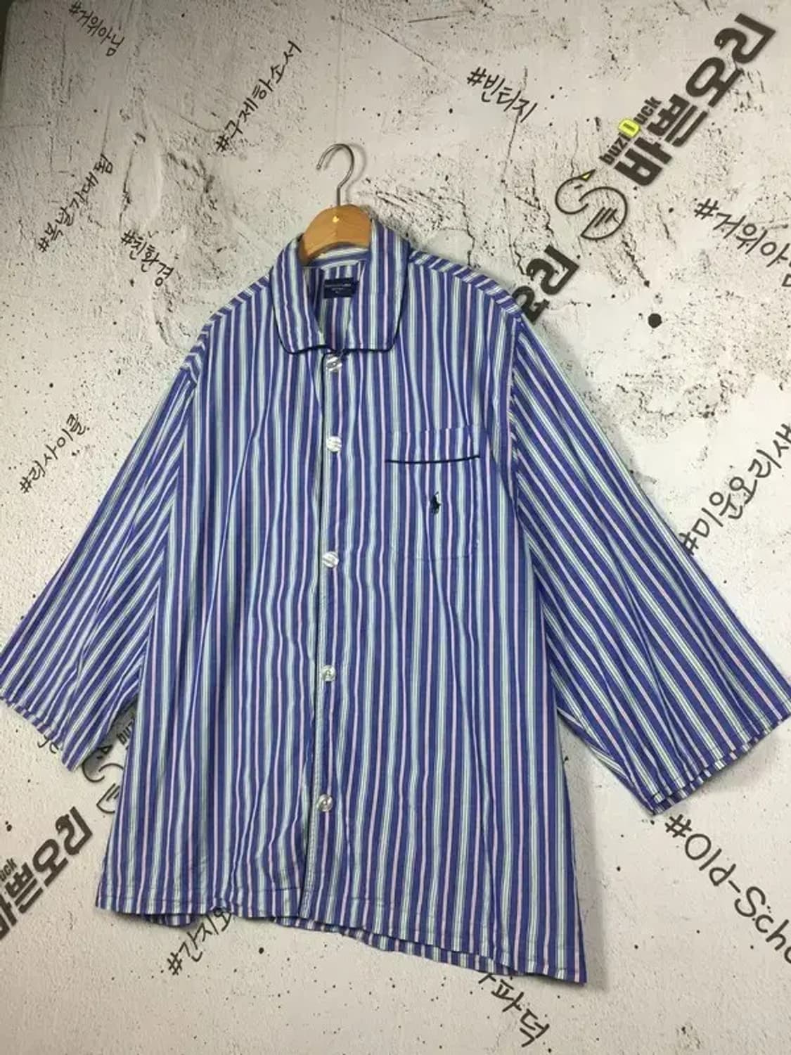 폴로랄프로렌 POLO 잠옷 슬립웨어 셔츠 네이비 XL 1100342 상품이미지4