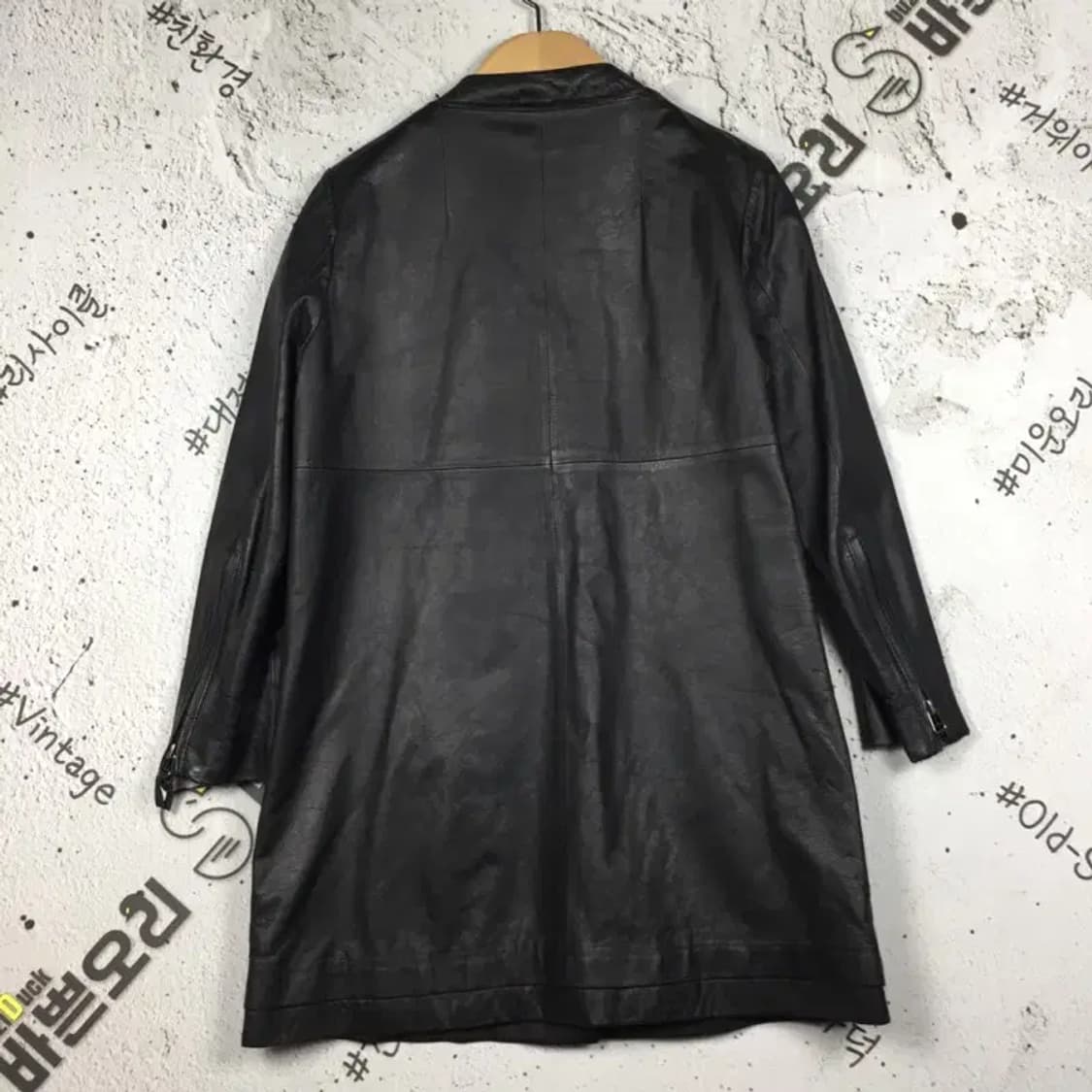 카시바디 KASIBADY 여성 천연 양가죽 코트 블랙 55 3200073 상품이미지2