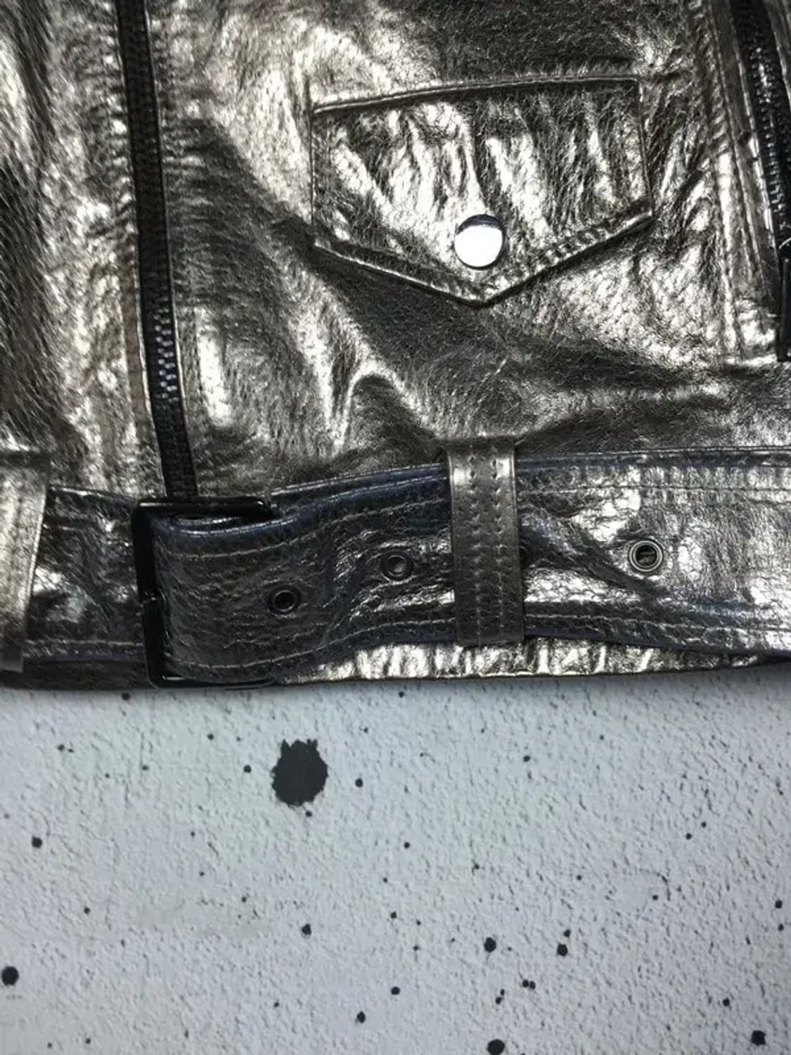 자라 ZARA 여성 건메탈 실버 모토재킷 XS 3200069 상품이미지6