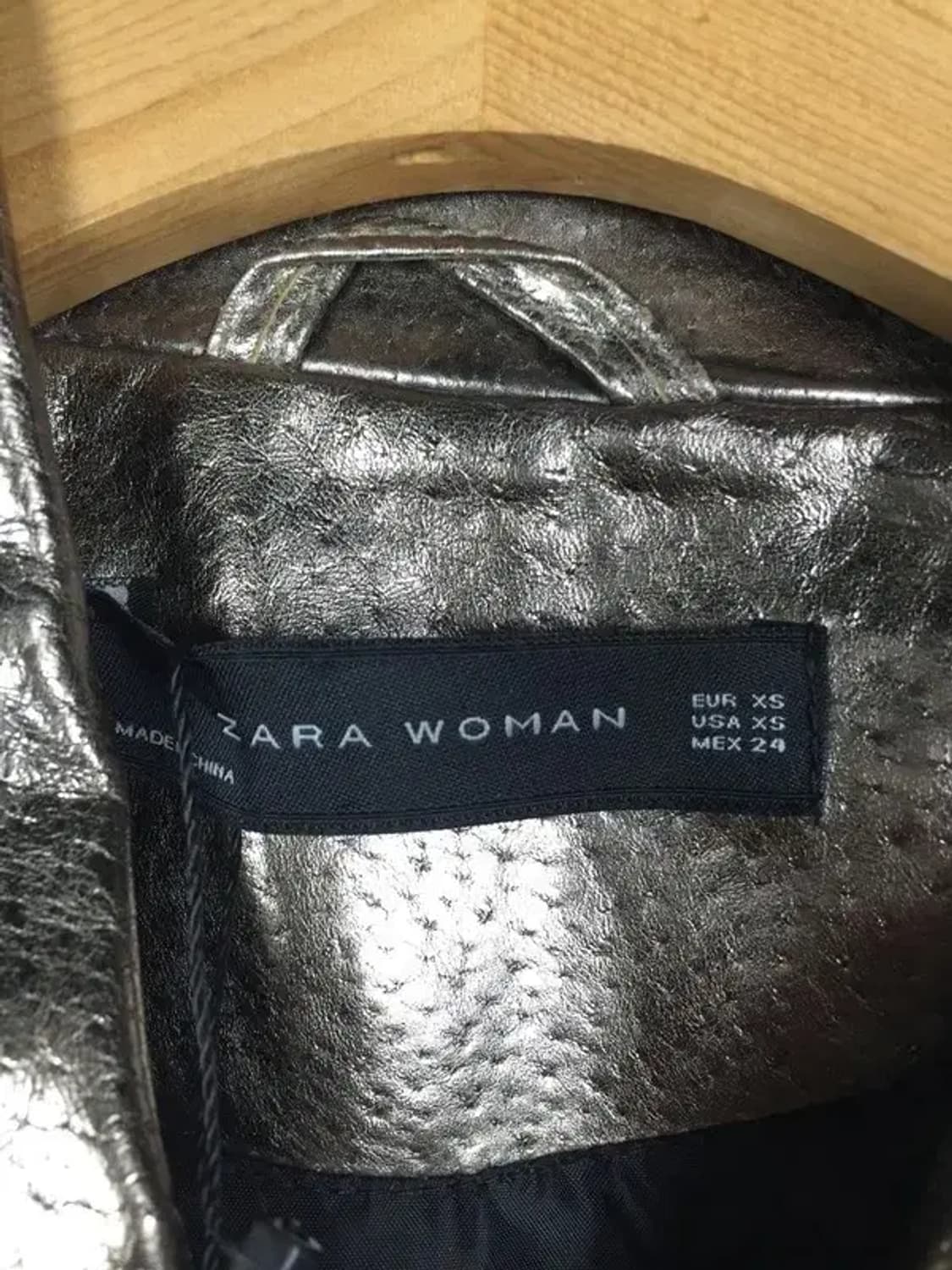 자라 ZARA 여성 건메탈 실버 모토재킷 XS 3200069 상품이미지7