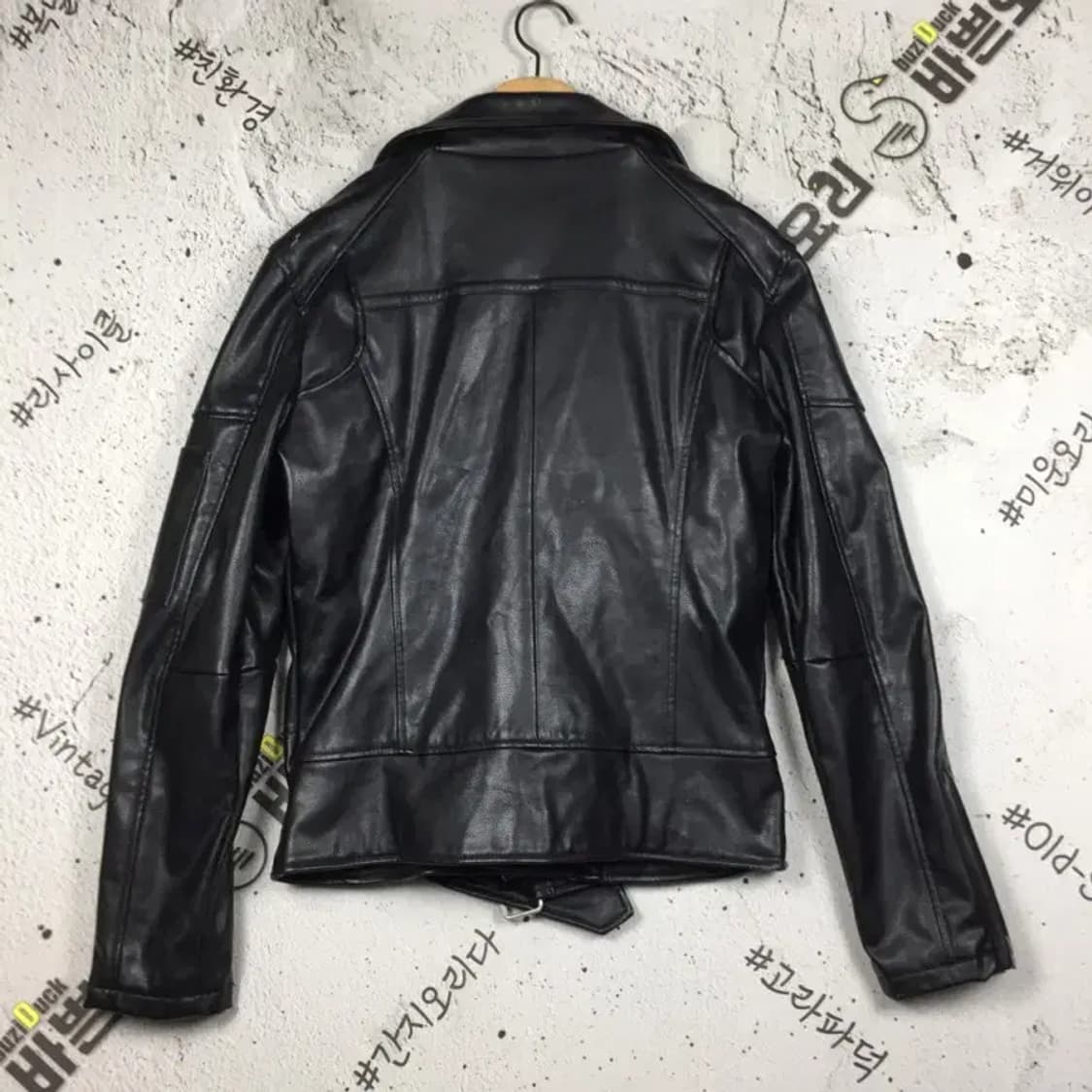 자라 ZARA 맨 바이커 라이더 가죽 자켓 블랙 USA M 3200070 상품이미지2