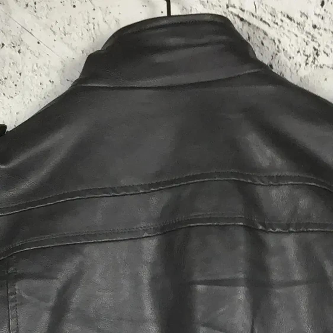 하이넥 바이커 라이딩 가죽 자켓 블랙 M 3200072 상품이미지7