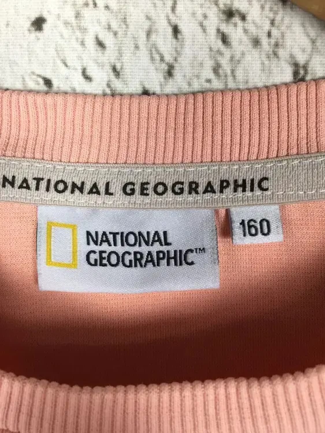 내셔널지오그래픽 와펜 맨투맨 라이트 핑크 160 2100152 상품이미지7