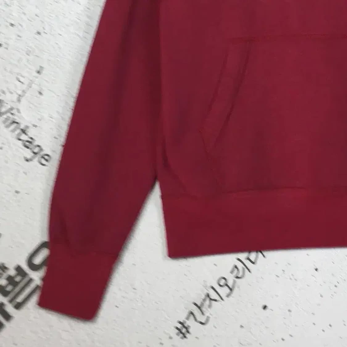 아베크롬비 빅로고 기모 후드티 와인 S 2300201 상품이미지6