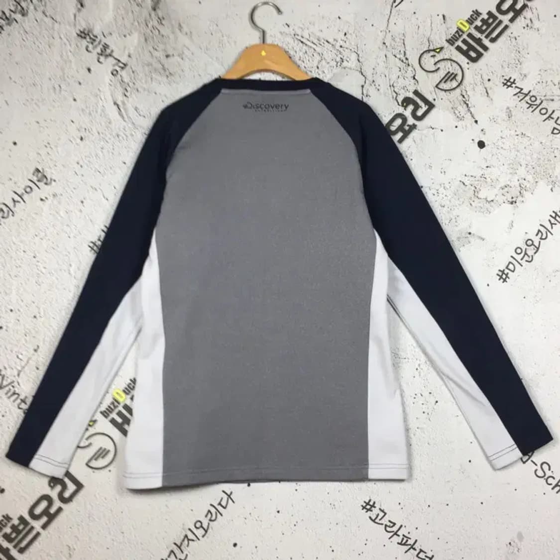 디스커버리 기모 아웃도어 기능성 긴팔 티 그레이 95 2100155 상품이미지2
