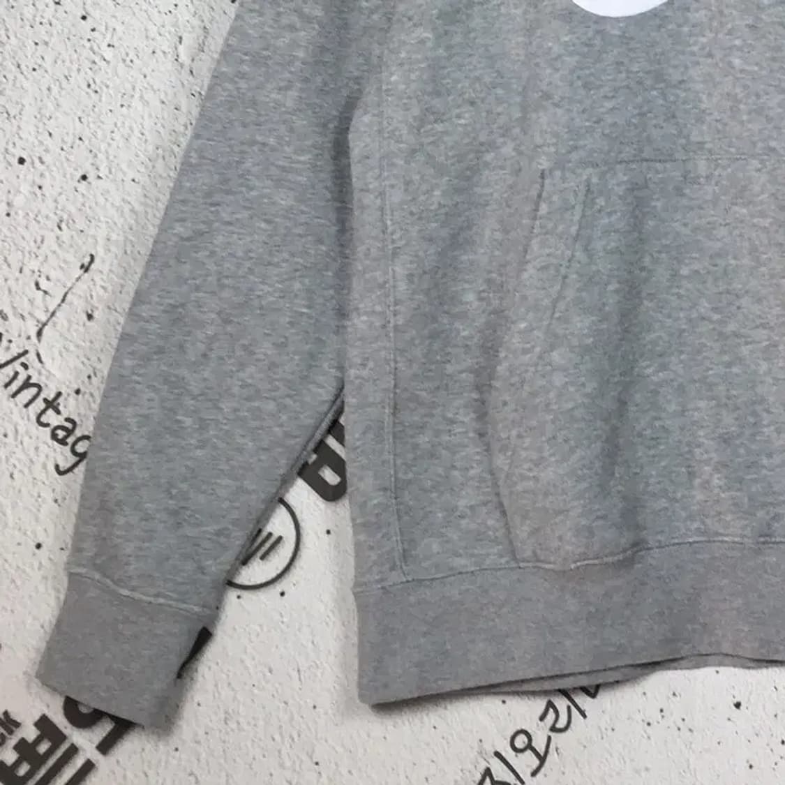 나이키 NIKE 빅로고 기모 후드티 라이트 그레이 L 2300202 상품이미지6