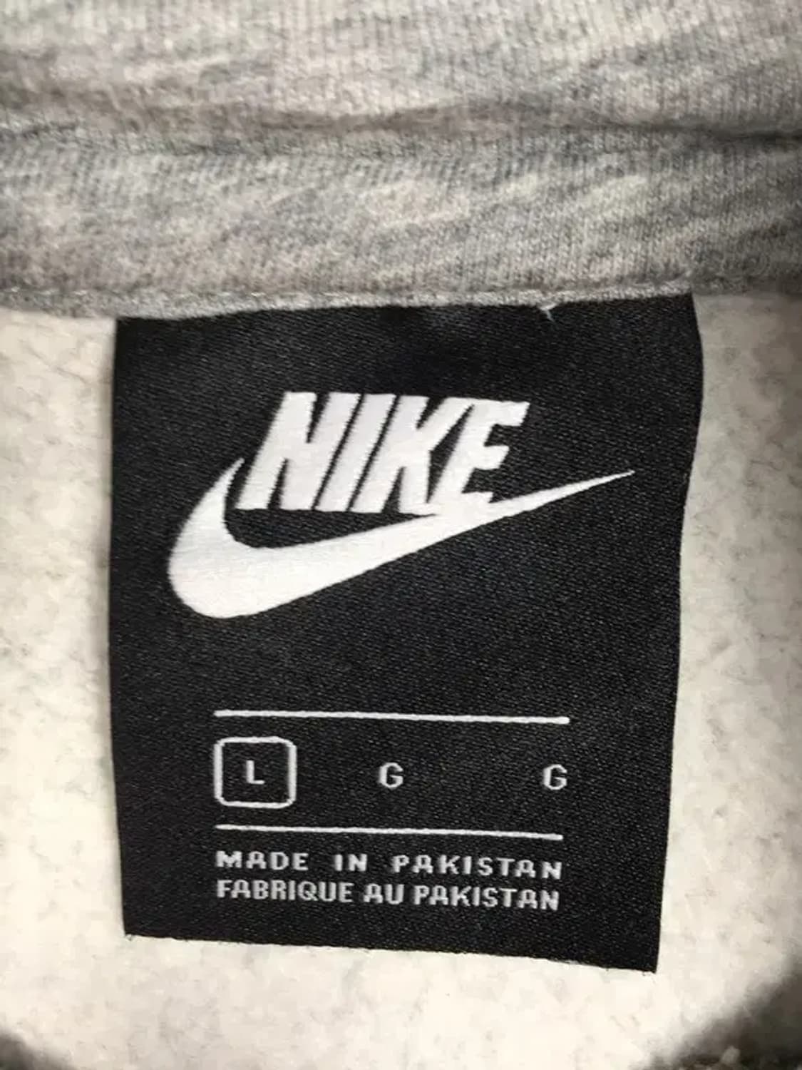 나이키 NIKE 빅로고 기모 후드티 라이트 그레이 L 2300202 상품이미지8