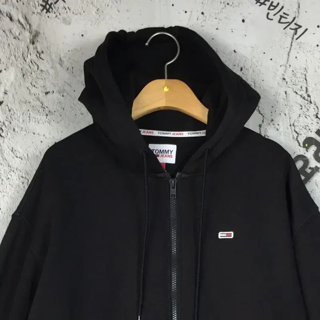 타미힐피거 후드 집업 블랙 S 2300207 상품이미지4