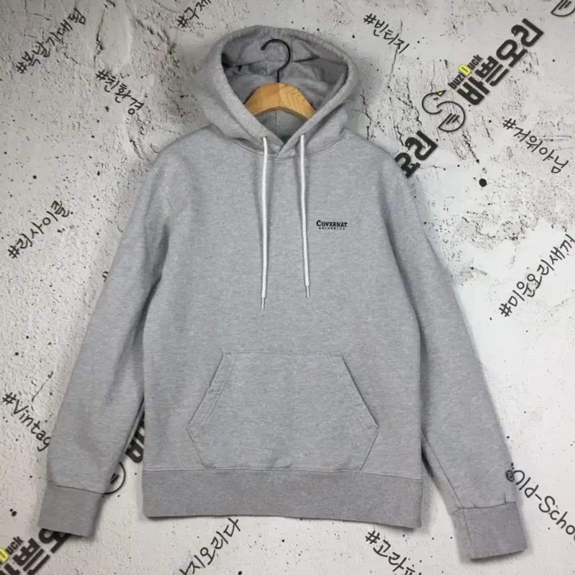 커버낫 여성 캥거루포켓 후드티 라이트 그레이 S 2300209 상품이미지1