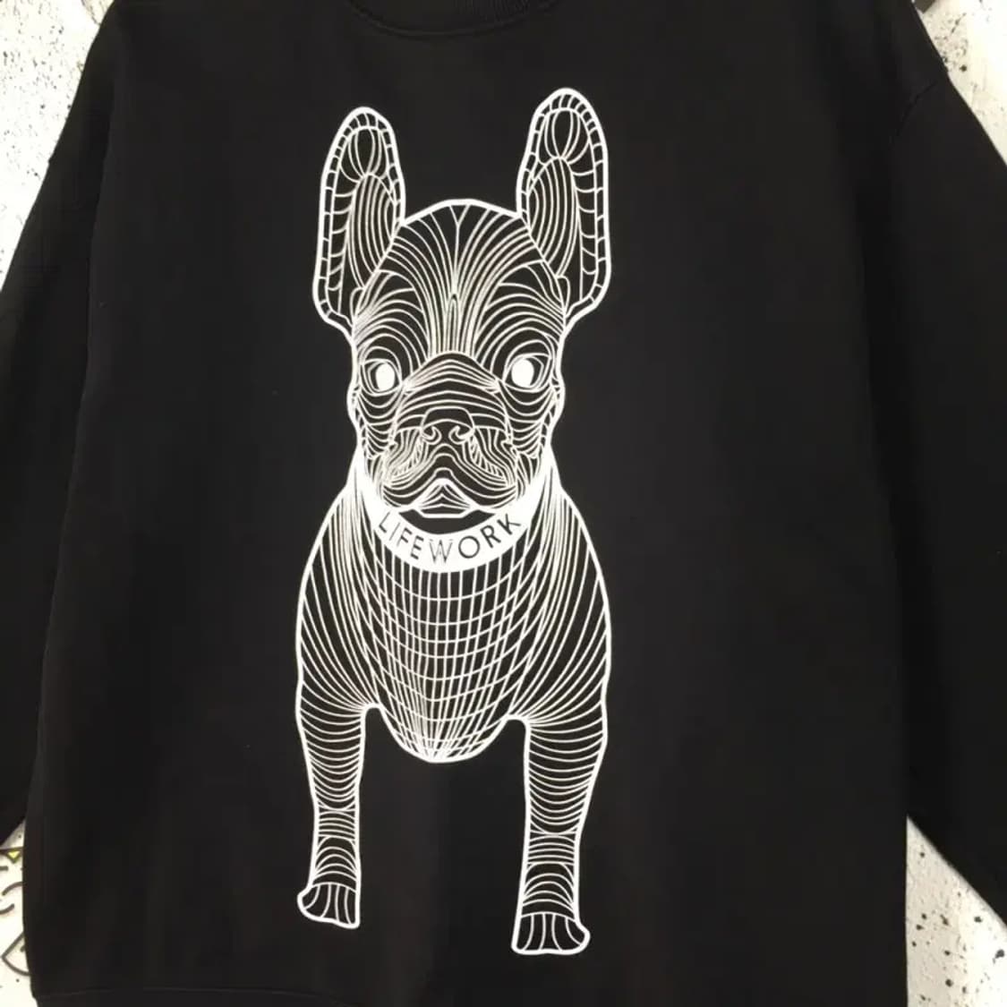 라이프워크 라독 빅로고 맨투맨 블랙 M 2200239 상품이미지4