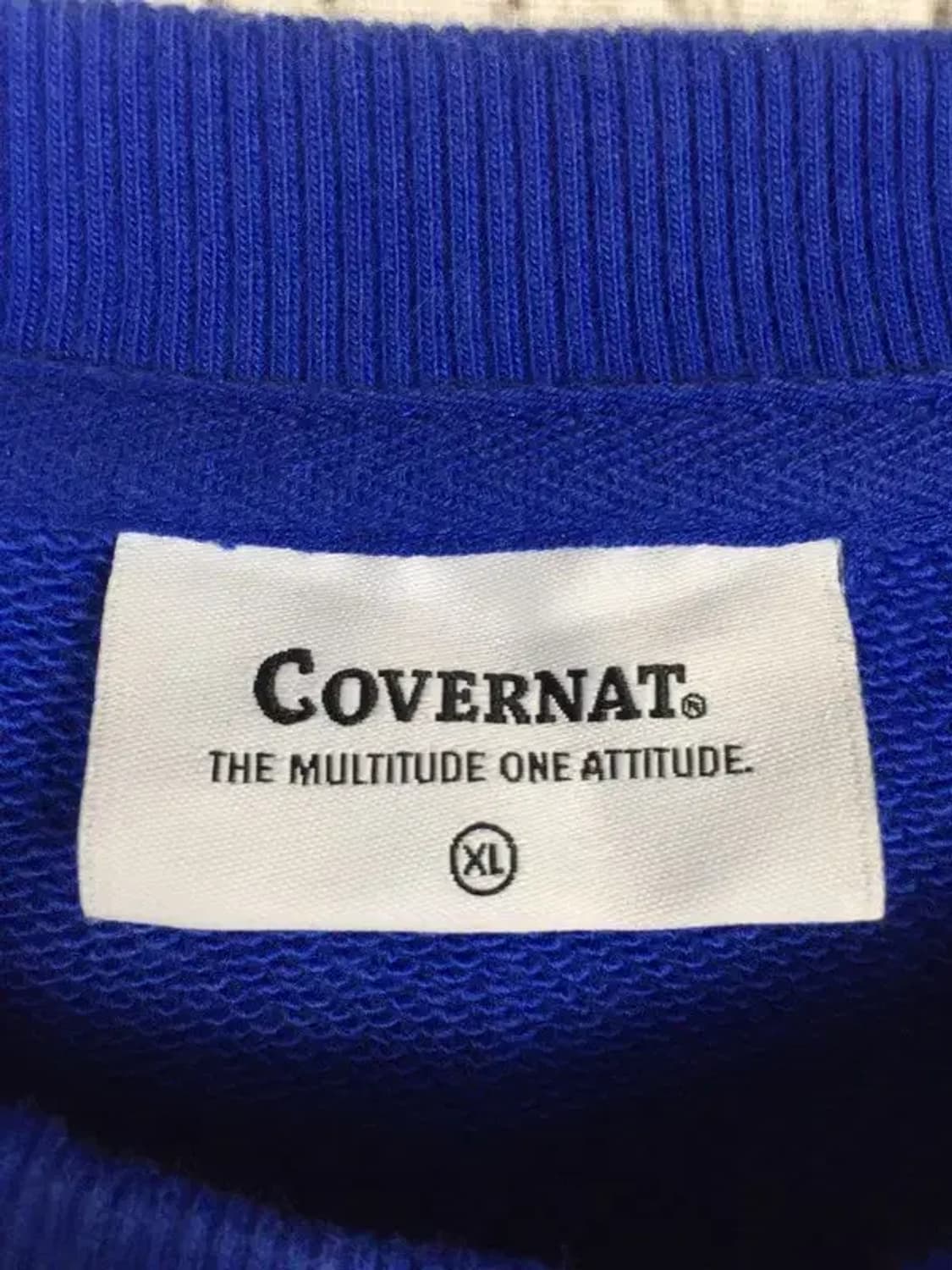 커버낫 패치 로고 맨투맨 블루 XL 2200240 상품이미지6